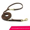 Multi-Function Cowhide Dog Leash: Convenient Tie-Out and Running Rope
