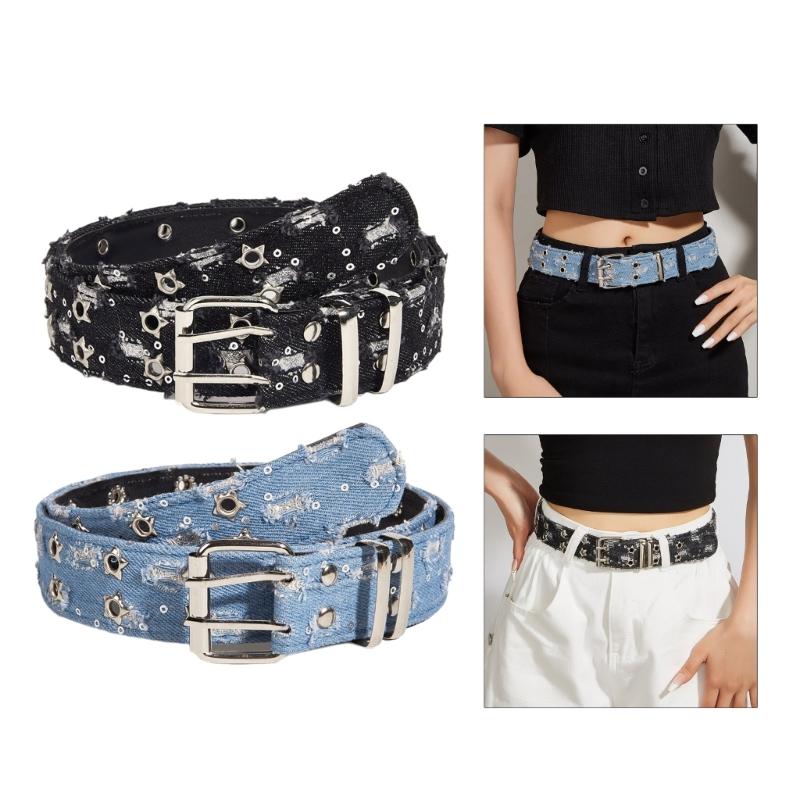 Star Chain Belly Chain For Dress Chain Belt For Women Waist Chain Belt Grommet Waist Chain Sequined Grommet Belt