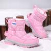 Winter Children Shoes Plush Waterproof Fabric Non-Slip Girls Shoes Boys Snow Boots Fashion Warm Kids Ankle Outdoor Boots New