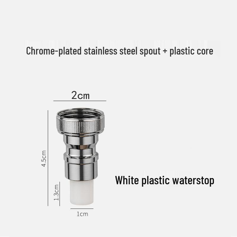 Gunmetal Anti-Fall Automatic Stop Valve Washing Machine Faucet Adapter