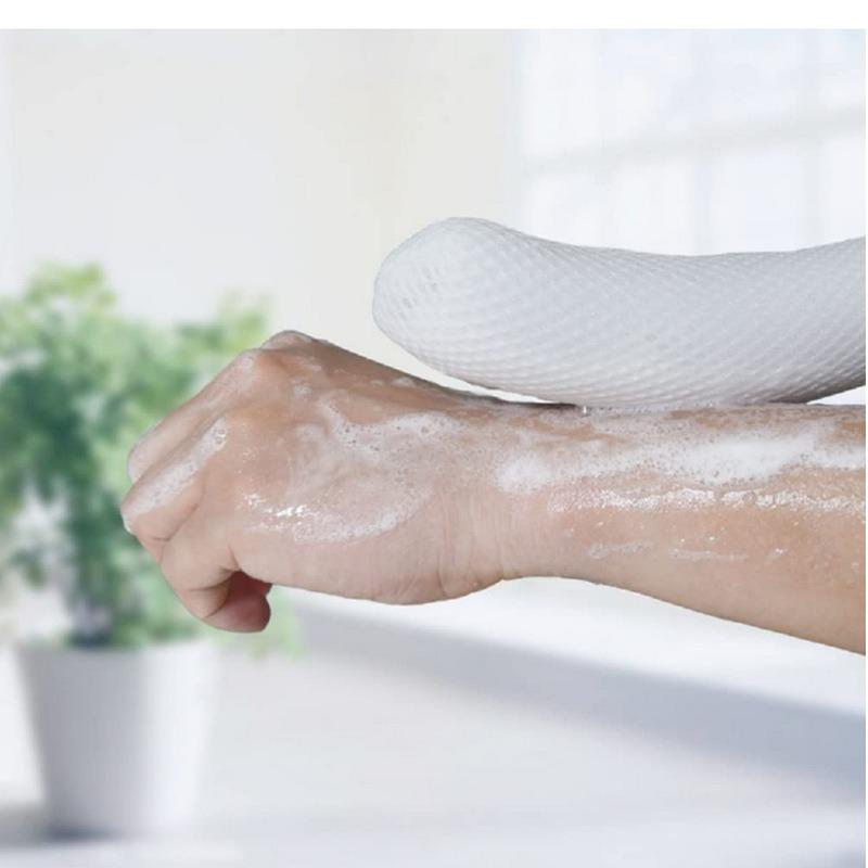1Pc  Explosive Anti-slip Curve with Sponge Handle Bathing Back Body Brush Auxiliary Bath Agent for Pregnant Women for The Elderly