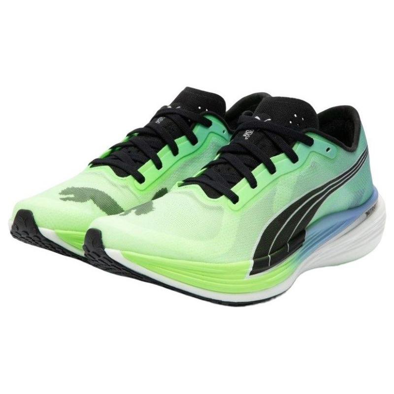 PUMA Deviate Nitro Elite 2 Women's Low-Top Carbon Plate Running Shoes Blue Green 377787-01