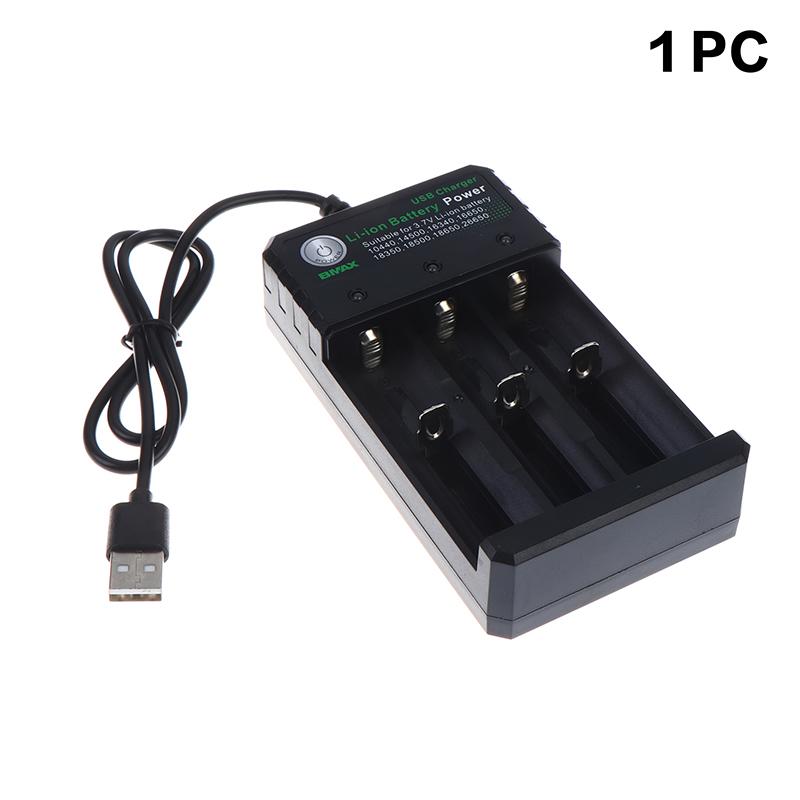 3 Slots 18650 Li-Ion Battery Charger Usb Charger Adapter Rechargeable Li-Ion Battery Charger For 18650 Battery