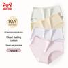 Mao Ren Sweet Bowknot Pure Cotton Antibacterial Briefs 4-Pack