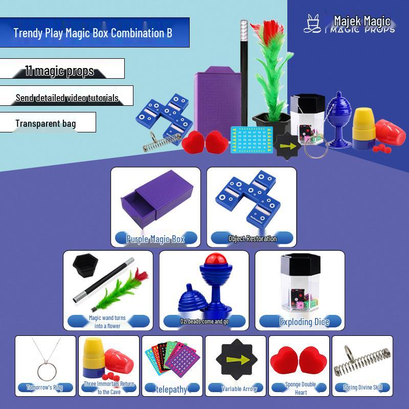 Magic Props Set: Educational Performance Kit for Boys and Girls - Perfect Festival or Birthday Gift