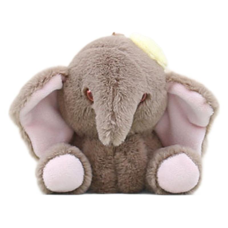 Cartoon Elephant Sweet Plush Keychain 11cm Cute Animal Soft Toy For Bags Keys And