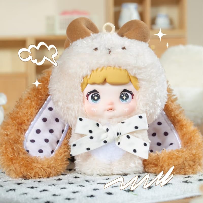 Offiziell lizenzierte Yumi Town Nommi Honey Rabbit Blindbox-Puppe, Figur, Plüschanhänger, ist ein tolles Geschenk oder Sammlerfigur.
