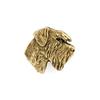 Schnauzer I - Dog brooch in decorative box, elegant gold-plated pin, Art-Dog brand jacket pin