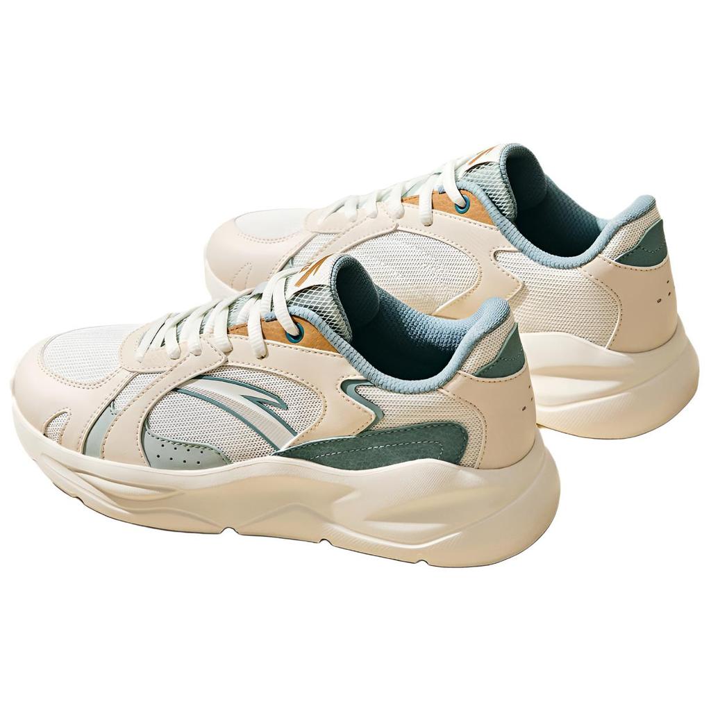 Anta Unrestrained Series Bequeme Einfache Langlebige Schweißabsorbierende Leichte Low-Top Freizeitschuhe Damen Sneaker Hellgrün 922538829-3