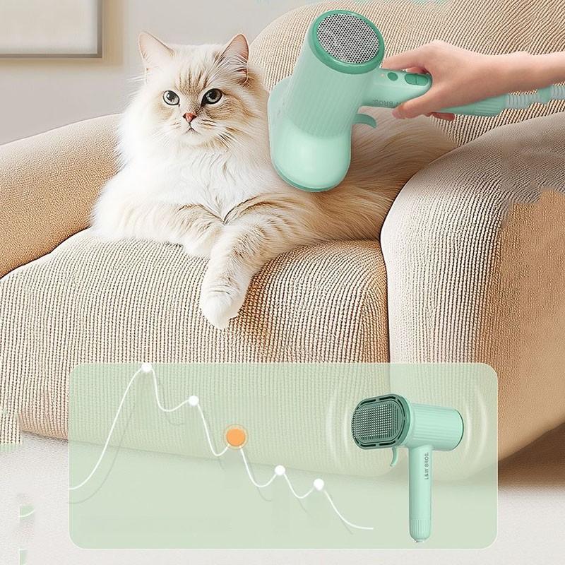 Professional Pet Hair Dryer Beauty Reduction Noise Water Dryer Portable Pet Blow Hair Dryer Brush Dog Cat Grooming Dog Supplies