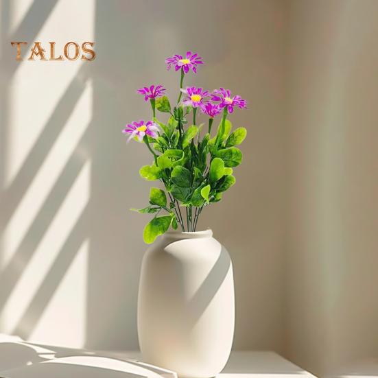 Floare artificială cu frunze verzi Floare realistă din plastic Petrecere de nuntă Centru de masă pentru birou, decorare artificială pentru ramură florală