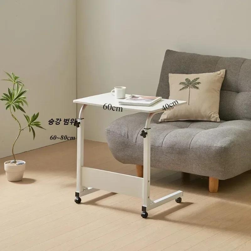Computer Desk Bedside Adjustable Small Table Household Small Table with Wheels Movable Laptop Stand Simple Small Dining Table
