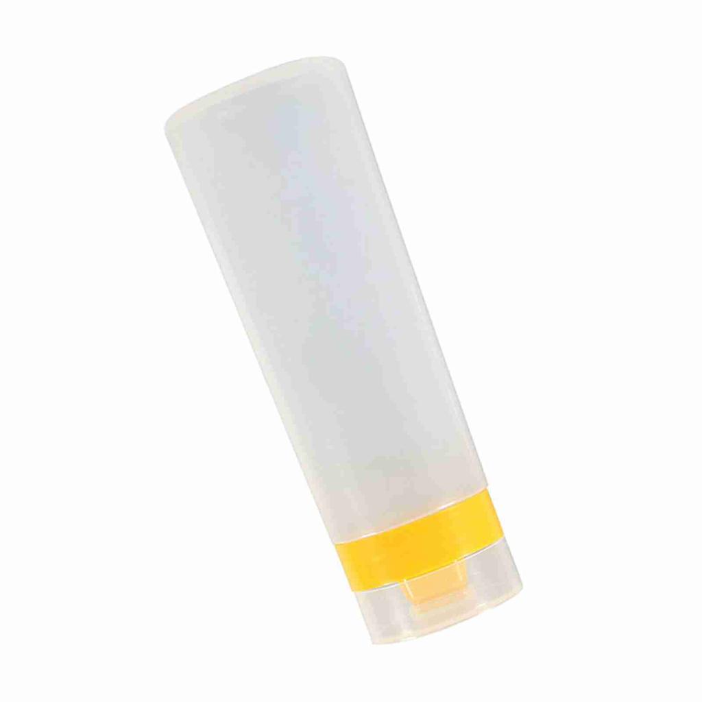 4‑Hole Squeeze Type Sauce Bottle Safe Resin For Ketchup Jam Mayonnaise Olive Oil YellowCelsiusRed