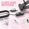 Gooseneck USB UV Nail Lamp 395nm, Purple LED Curing Light for Gel Nail Polish with Clip