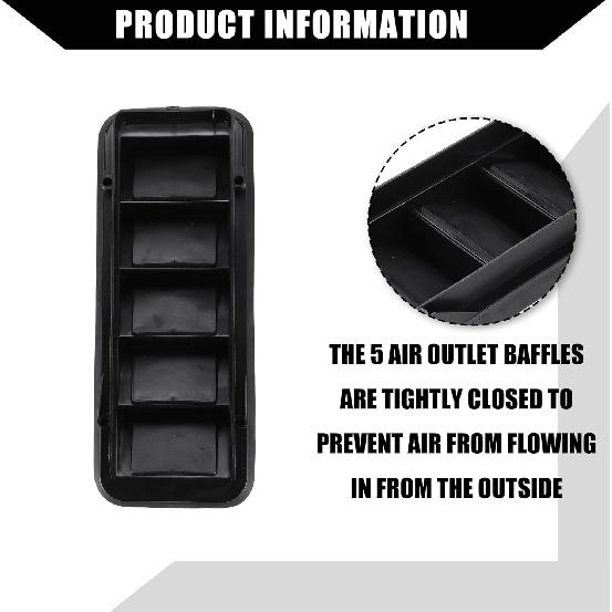 No.13596856 / Back Panel Air Vent Grille for Chevrolet Colorado 2015-2022 for GMC Canyon 2015-2022 / Cabin Pressure Panel Air Vent Grille/Plastic /