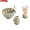 4PCS Pink Pumpkin Petal Matcha Tea Set Safe Bamboo Whisk Teaspoon Tea Sets Kit Indoor Beverage Shop Tea-making Tools Accessories