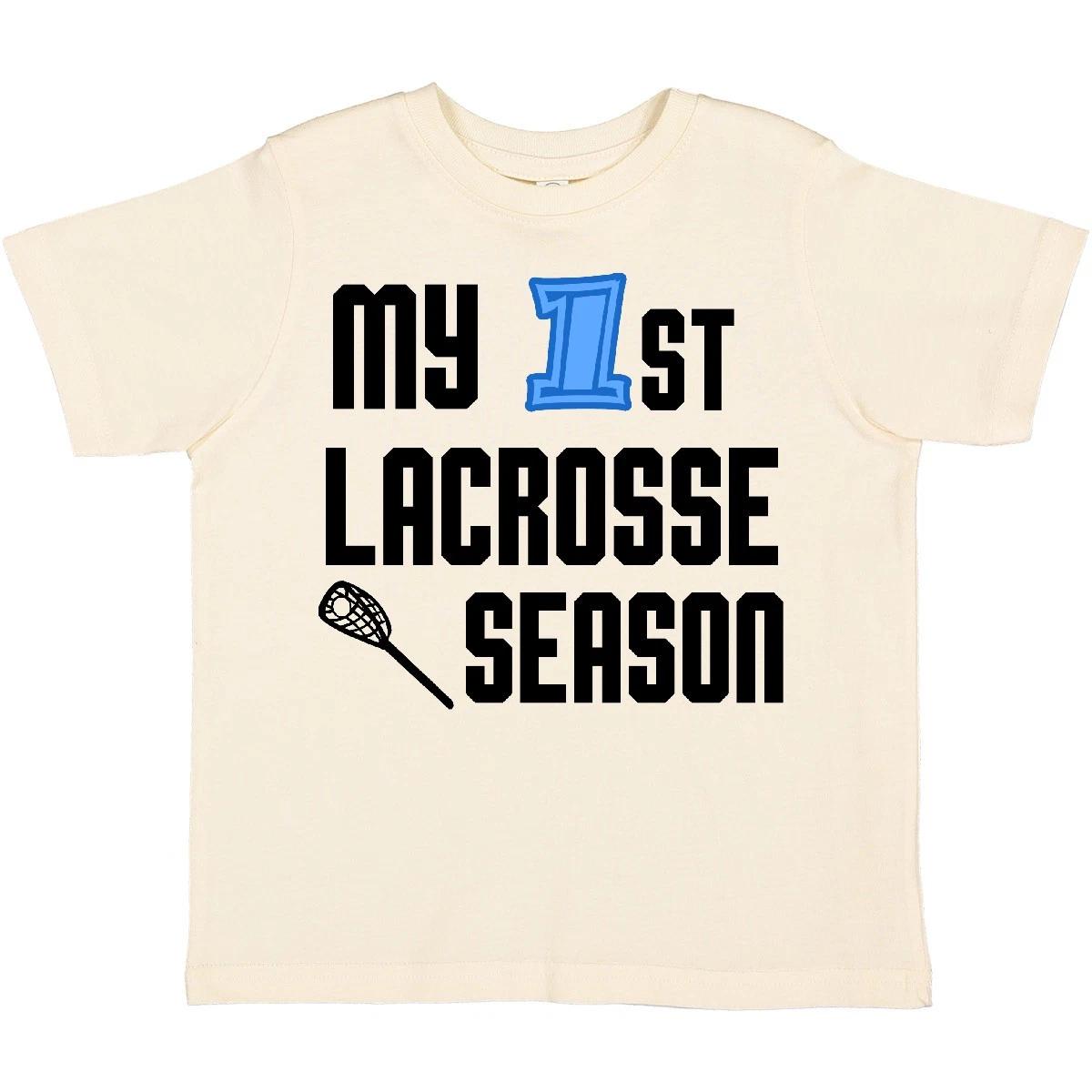Inktastic My 1st Lacrosse Season Toddler T-Shirt Children First Boy Gift Child 110