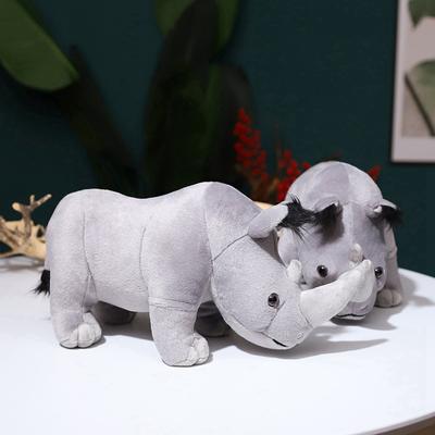 Simulation Animal Doll Rhinoceros Rhinoceros Plush Doll Plush Toy Home Decoration