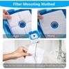 Cat Water Fountain Filter, Pet Fountain Filters, 8 Count, Removes Impurities, Resin Material