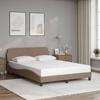 VidaXL Bed Frames with Headboard, Upholstered Bed with Slatted Base, Double Bed with Bedroom Footboard, 373182