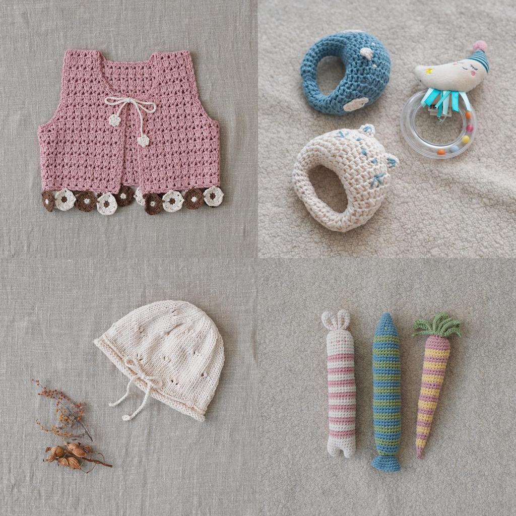 Knitworm Hug Cotton Baby Medium 5 30g Cotton Light Yarn, Weight, Balls, (Approx. 81m), 100% (4. Green)