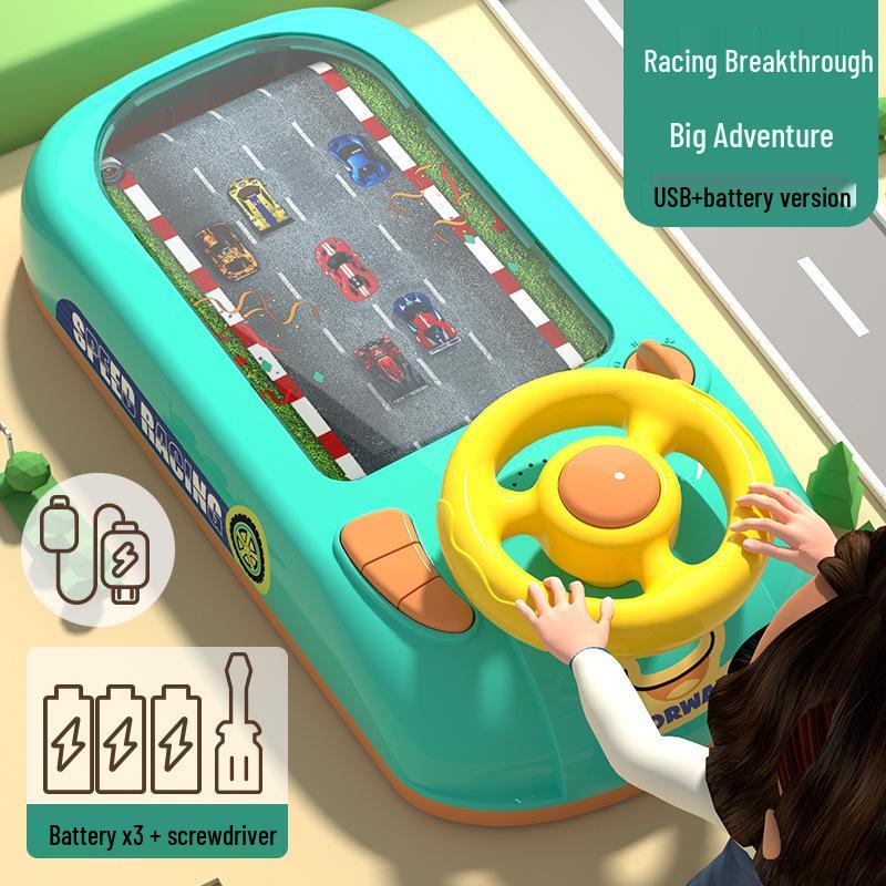 Adventure Racing Car Simulator Steering Wheel Toy for Boys Ages 3-7