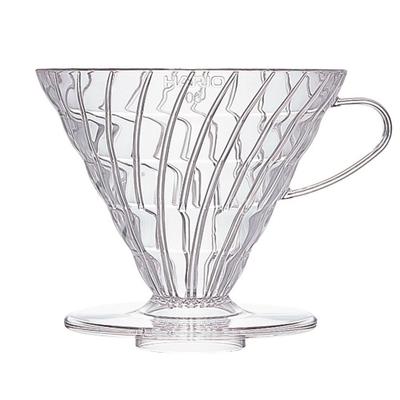 HARIO V60 Dripper 03 Clear Coffee Hand Drip Coffee Maker Made In Japan Pour-Over (1-6 Cups) - - - VDR-03-T