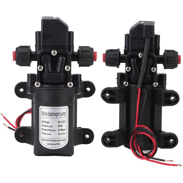 Pompe à eau haute pression - AIMOONSA - DC12V 5L/min - Auto-amorçante - Pressostat - 116 PSI
