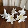 5pcs DIY Craft Artificial EVA Flower Realistic Lifelike Hanging Flower Head Handmade Elegant Fake Flowers Engagement Ceremony