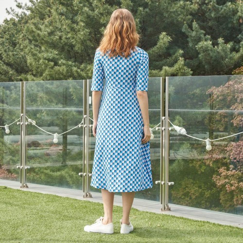 Lipbbam Creora Sienna Rochie Lungă cu Mânecă 3/4 Ldm44db01