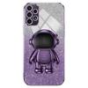 For Samsung Galaxy A53 5G Case Glitter PC+TPU Protective Cover with Astronaut Kickstand