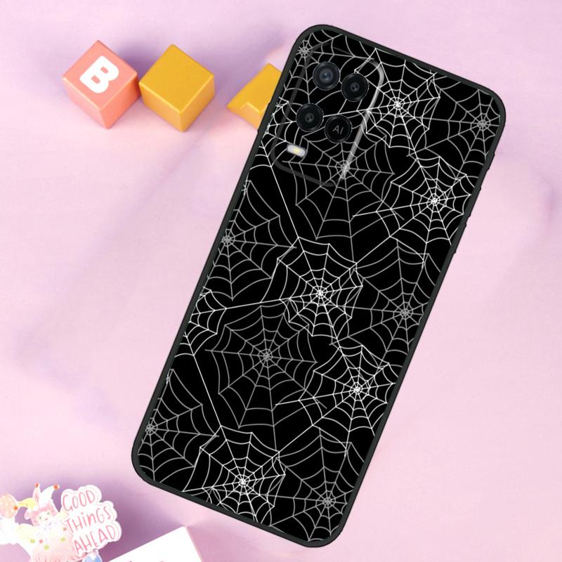 Spider Web Case For Oppo A54 A74 A94 A40 A60 A80 A18 A38 A58 A78 A98 A96 A76 A16 A15 A17 A57 A5 A6 Pro