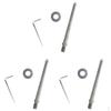 3 of Pack Stainless Steel 3/8'' Thread Replacement Tripod Spikes for Gizto Monopod 12cm,