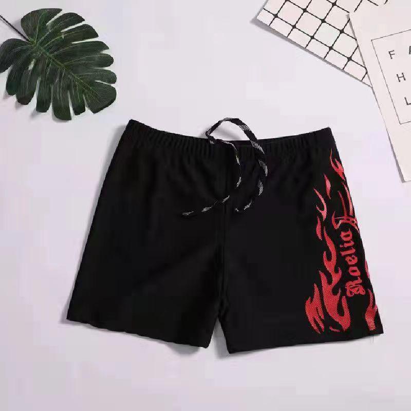 Men's Quick-Dry Swim Trunks Set: Swimwear with Loose Square Leg, Professional Swim Goggles & Cap Included