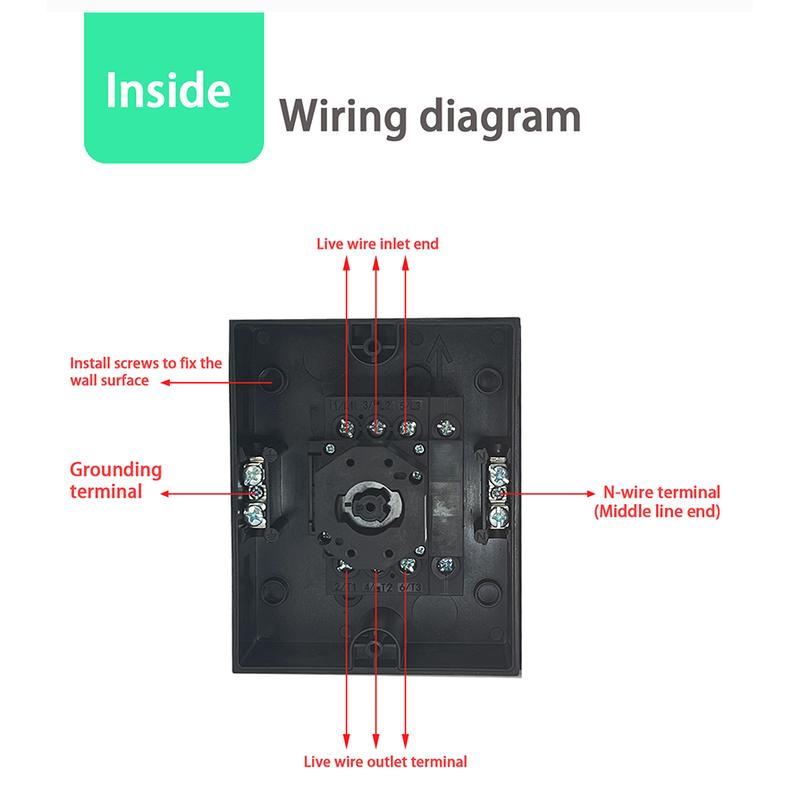 Waterproof & Weatherproof Rotary Switch IP65, ON-OFF 100A/150A, 1-0-2 63A/100A Manual Electrical Control
