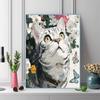 Cute American Shorthair cat Pattern  3pcs 100% Round Full Drill 5D DIY Diamond Painting Embroidery Cross Stitch Rhinestone Décor