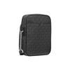 Michael Kors Jet Set Travel Presbyopia Printed Zipper Closure Chain Coated Canvas Shoulder Crossbody Bag Medium Women's Black