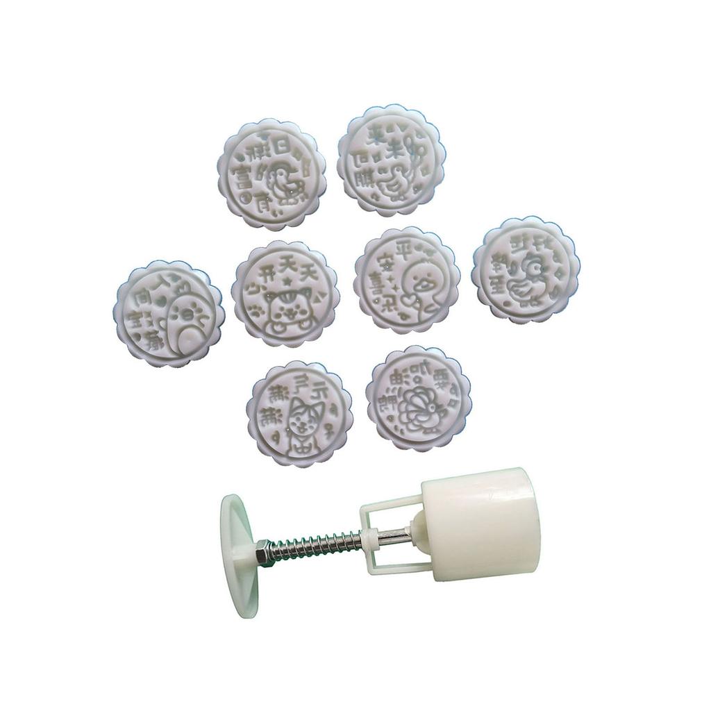 Hand Pressed Mooncakes Mold Bean Pastes Cake Mould Festival ABS Plastic Pastries Mould Kitchen Dessert Baking Supplies