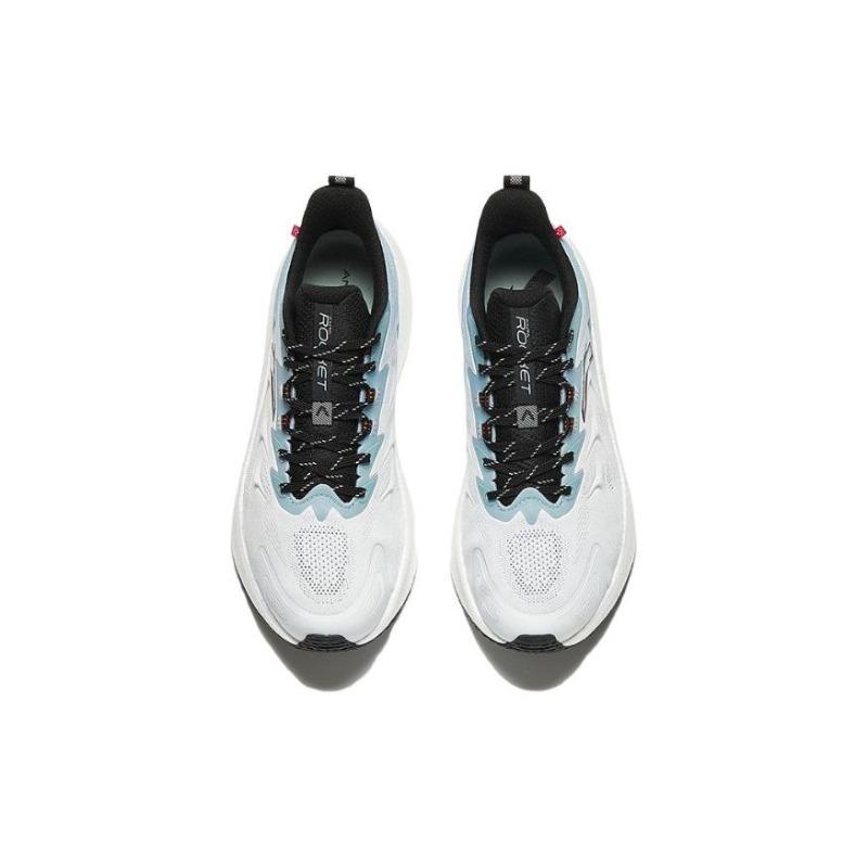Anta Rocket 5.0 Low Top Running Shoes Mens White Black Blue 112345523-9
