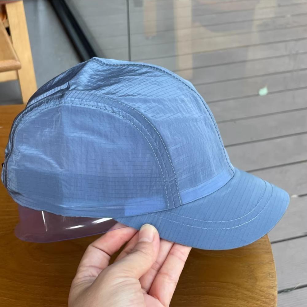 Letter Embroidered Short Brim Baseball Cap, Waterproof Plain Sport Hat For Men Women Outdoor Running Cycling Fashion Headwear
