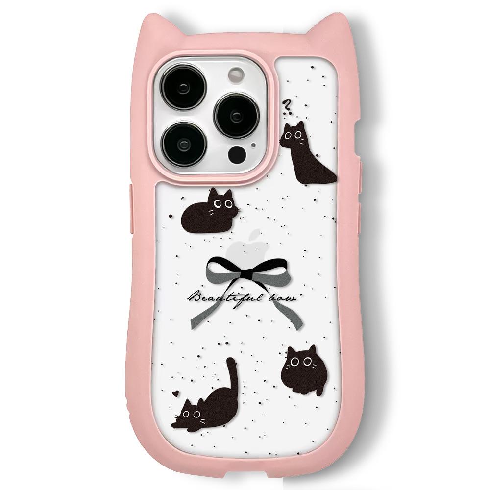 Creative Cat Ear iPhone16 Phone Case Compatible and Suitable for iPhone15 14 13plus/12/11promax