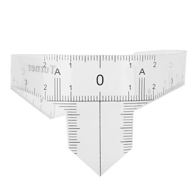 Professional Eyebrow Positioning Ruler Microblading Brow Shape Design Ruler Measure ToolC