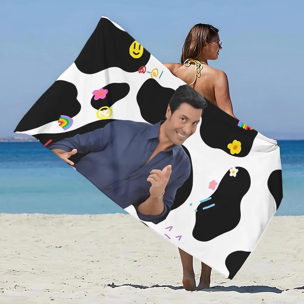 Chayanne Dance with Me Beach Towel Microfiber Sand-Free Quick Dry for Pool Gym Shower Camping - Gift Friendly