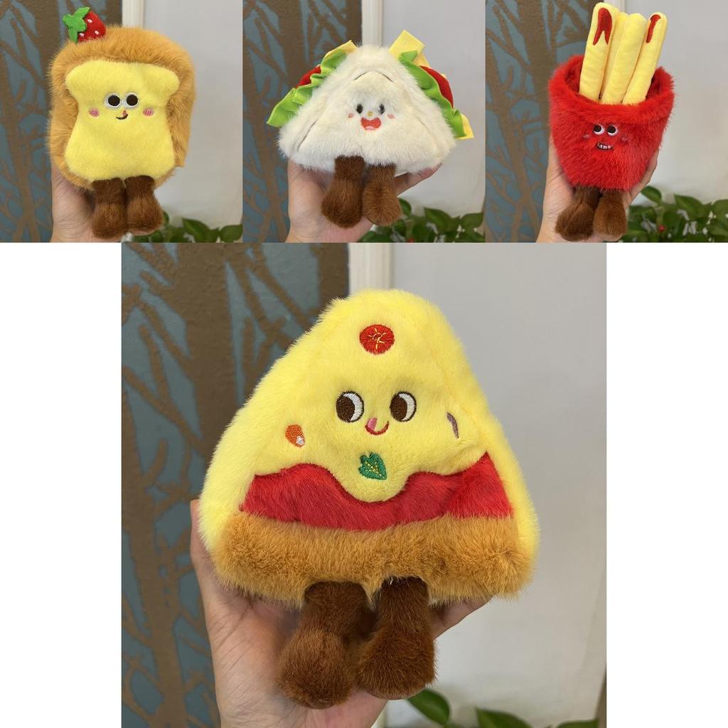 Toast French Fries Sandwich Cake Plush Toy Pendant For Kids And Teens Gift
