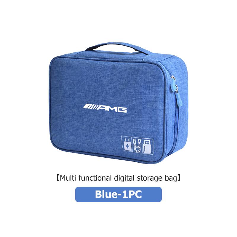 

GLC GLB Car Data Cable Storage Case USB Hard Drive Protection Bag For Mercedes Benz AMG A B C E S G Class A180 CLK CLA GLE GLC
