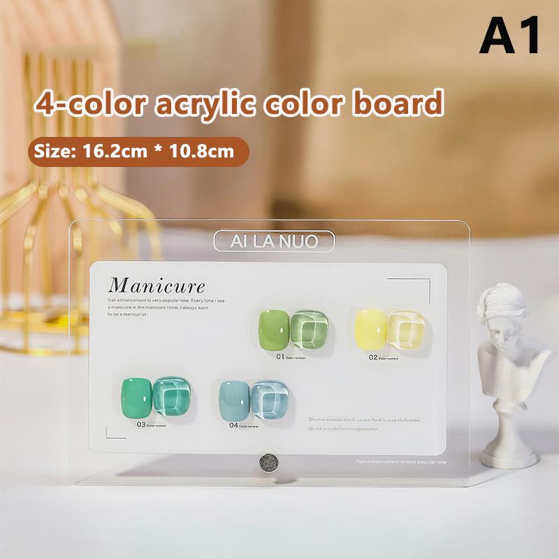 

Nail Tips Colors Sample Display Rack Collector Board Acrylic False Tips Display Shelf Reusable Manicure Tools