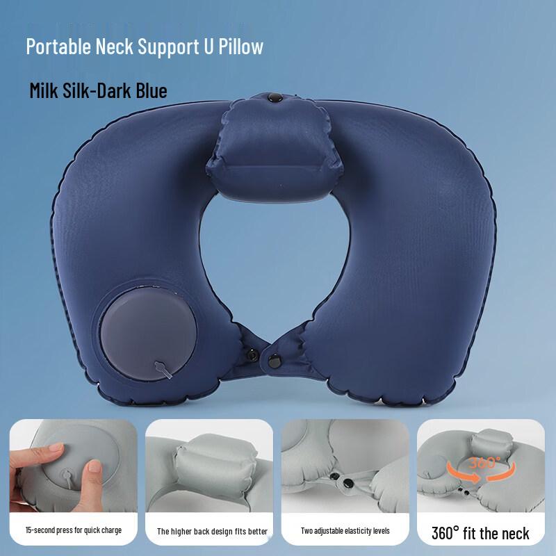 KASHICONG Press Inflatable U-Shaped Neck Pillow
