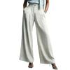 Women High Waisted Wide Leg Palazzo Pants Light Blue Denim Look Trousers