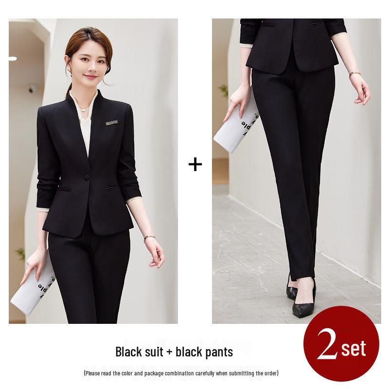 Women's Autumn 2025 Goddess Style Long Sleeve Suit Jacket for Professional Workplace and Interviews