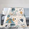 Sesamed Sweet Streets Cookies Monsters Fashion Blanket Coral Fleece Plush  Winter Thin Throw Fashion Blanket for Home Outdoor Bedding Throws